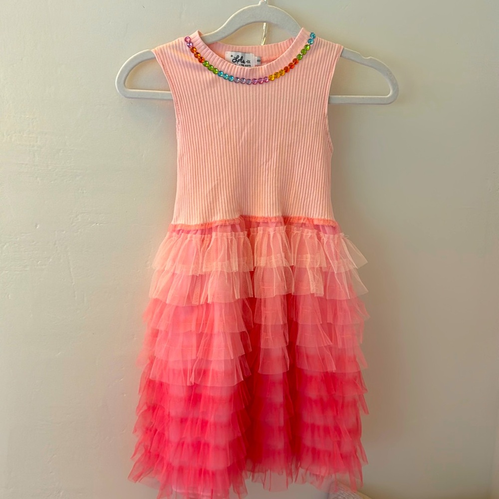 Lola + the Boys pink tulle dress size 8, GUC!